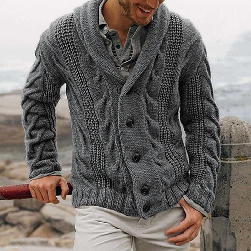 Strickjacke Cardigan Mit V-Ausschnitt