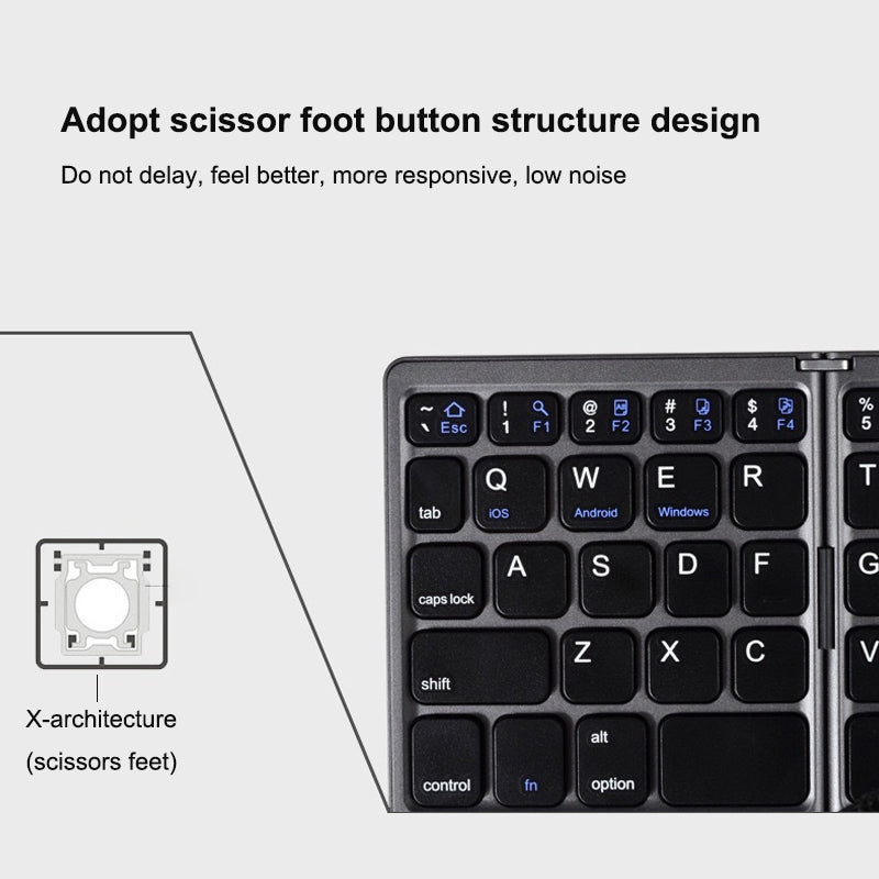 Klappbare Bluetooth-Tastatur