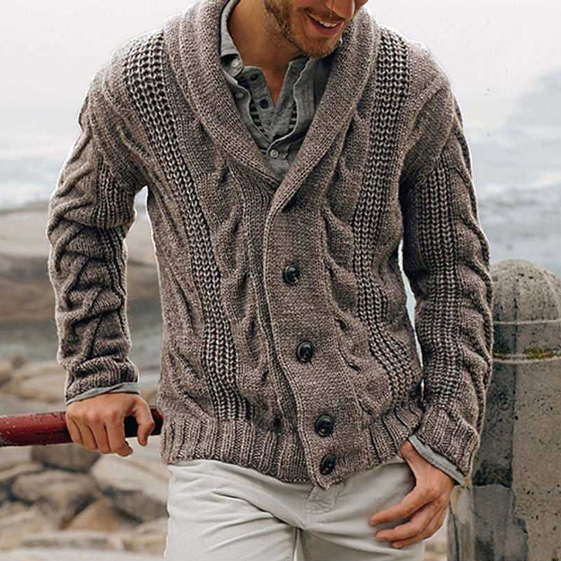 Strickjacke Cardigan Mit V-Ausschnitt