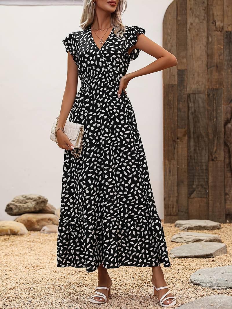 Samantha – a-linien-kleid mit allover-print - LOVEZOE