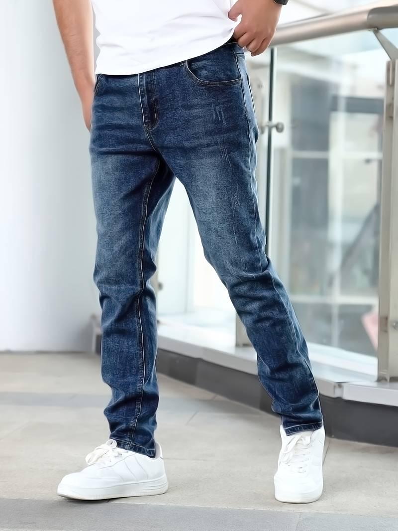 Jacob – lässige jeans mit mittlerem stretchanteil für herren - LOVEZOE