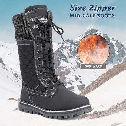 Sadie™ | Thermisch Isolierte Wasserdichte Kunstpelz-Schneestiefel