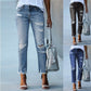 Super Stylische & Elegante Damen Jeans im lässigen Ripped Look