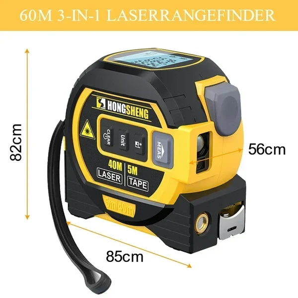 Messvisier 3-In-1 Infrarot-Laserbandmaßstab