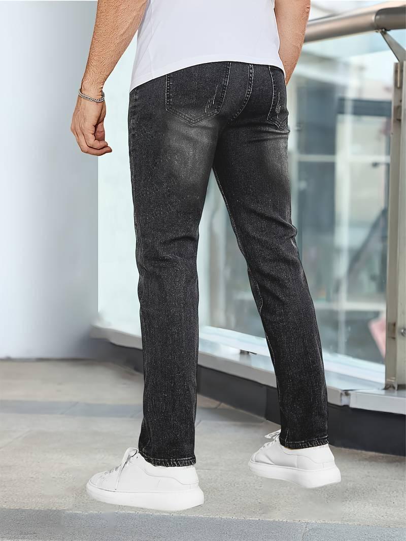 Jacob – lässige jeans mit mittlerem stretchanteil für herren - LOVEZOE