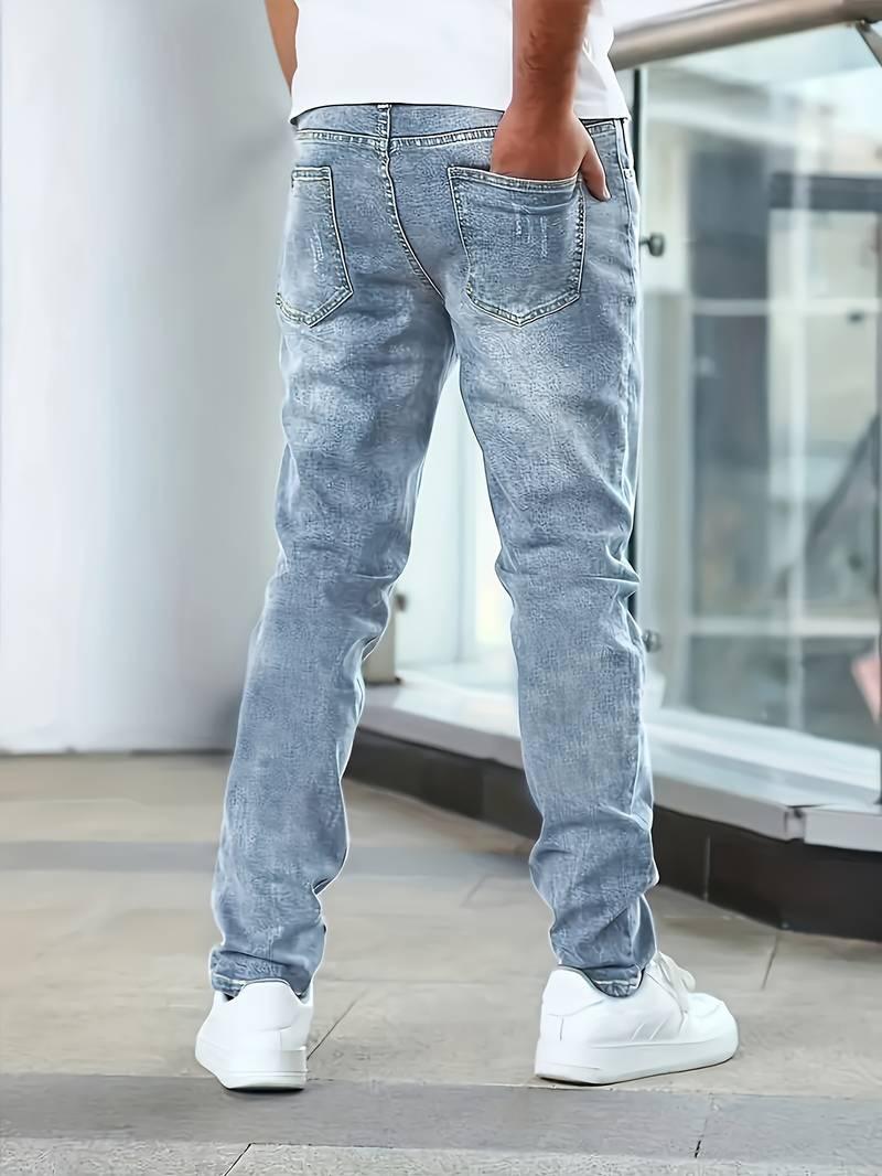 Jacob – lässige jeans mit mittlerem stretchanteil für herren - LOVEZOE