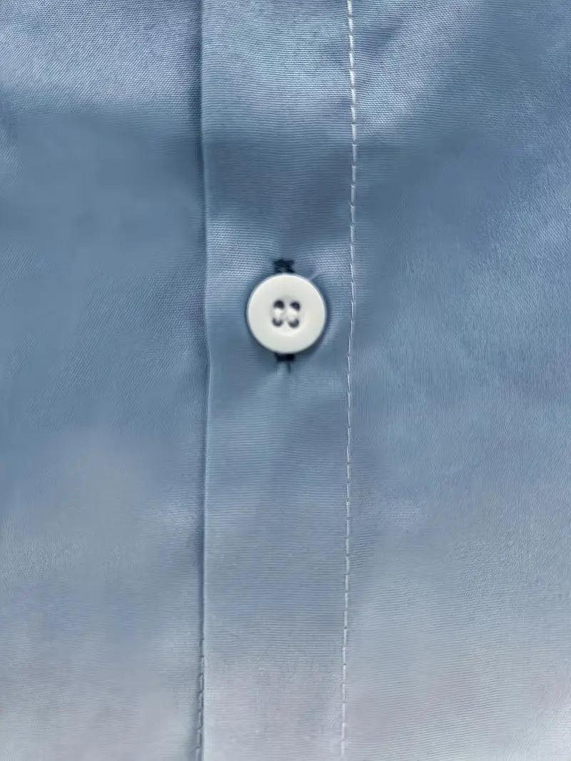 David – kurzärmliges button-down-hemd für frühling/sommer - LOVEZOE