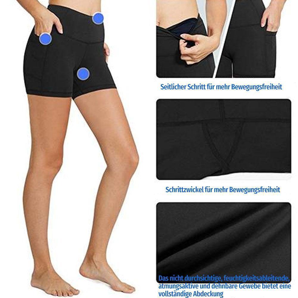 Hohe Taille Laufen Yoga Shorts