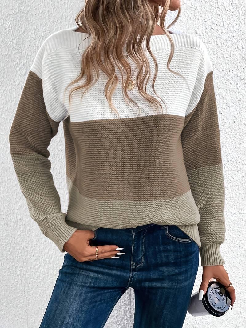 Lyra – stylischer pullover mit rundhalsausschnitt - LOVEZOE