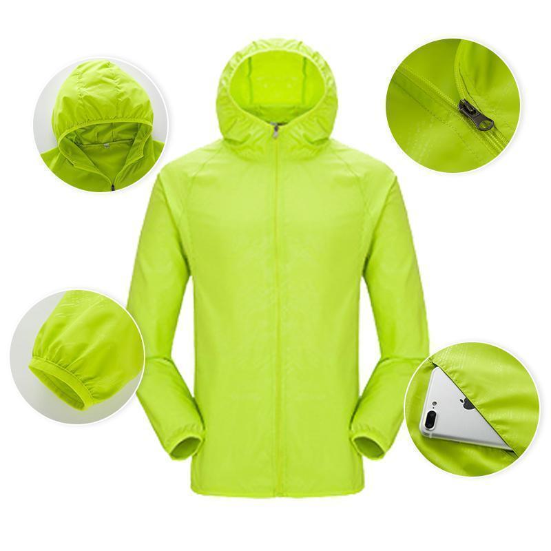 Leichte wasserdichte Windjacke UV-Schutz Wear