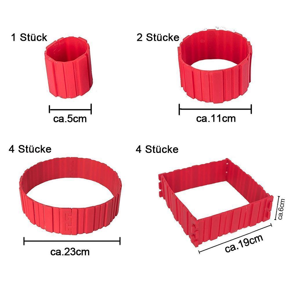 Silikon Kuchen Form DIY, 4er in Set