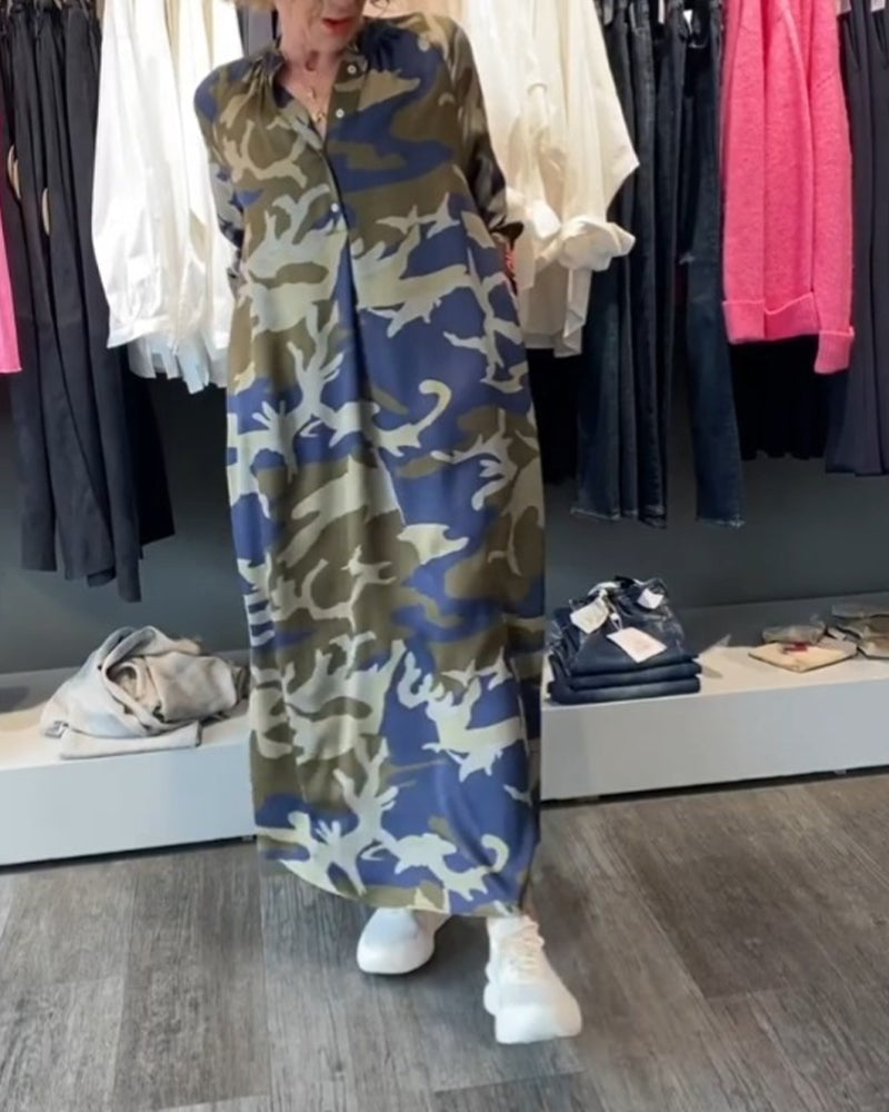 Kleider mit Camouflage-Styles und -Prints