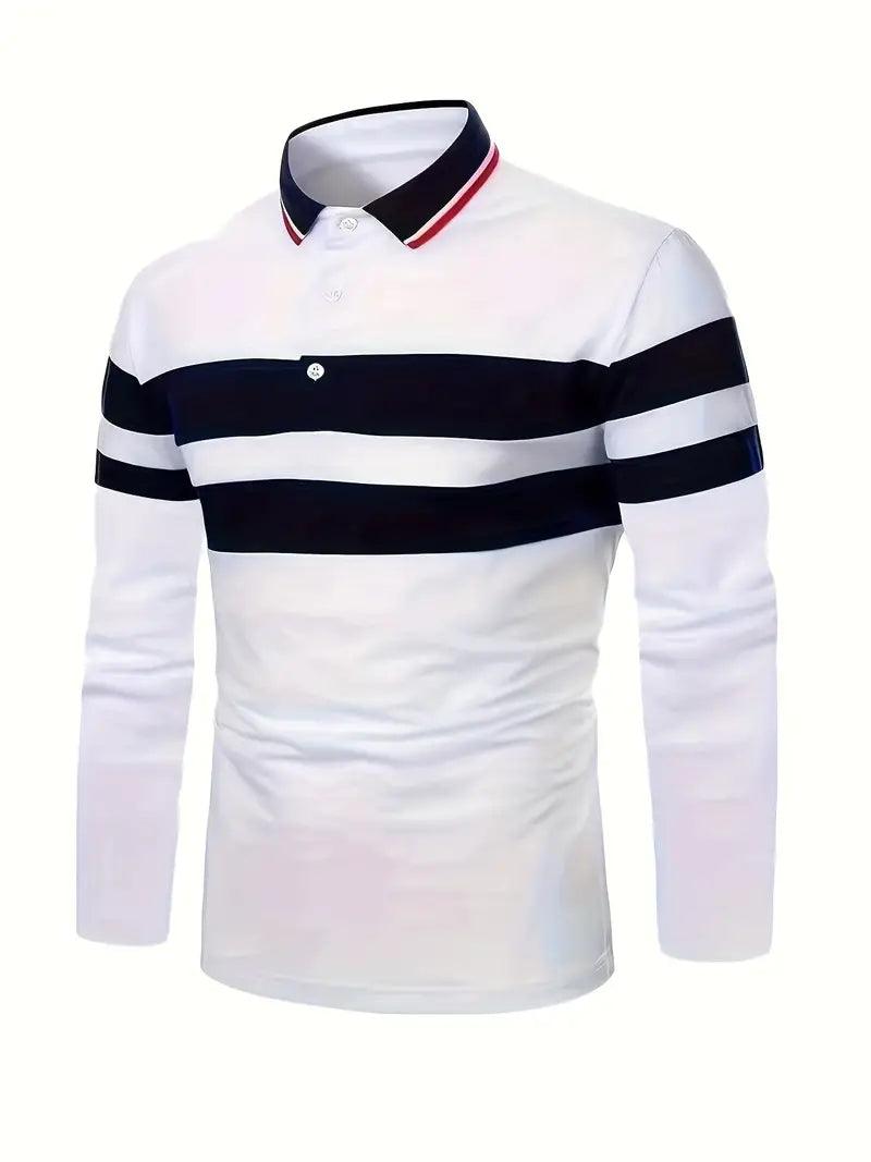 Christopher – lässiges colorblock-langarmshirt - LOVEZOE