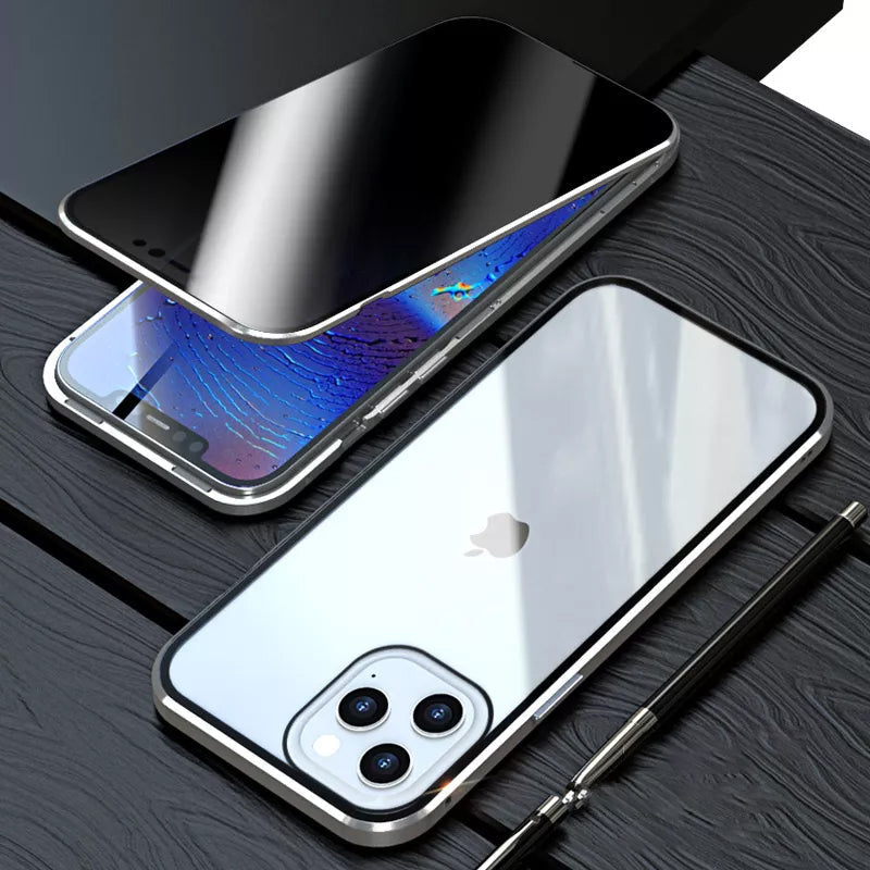 Magnetic anti-peeping phone case for iPhone