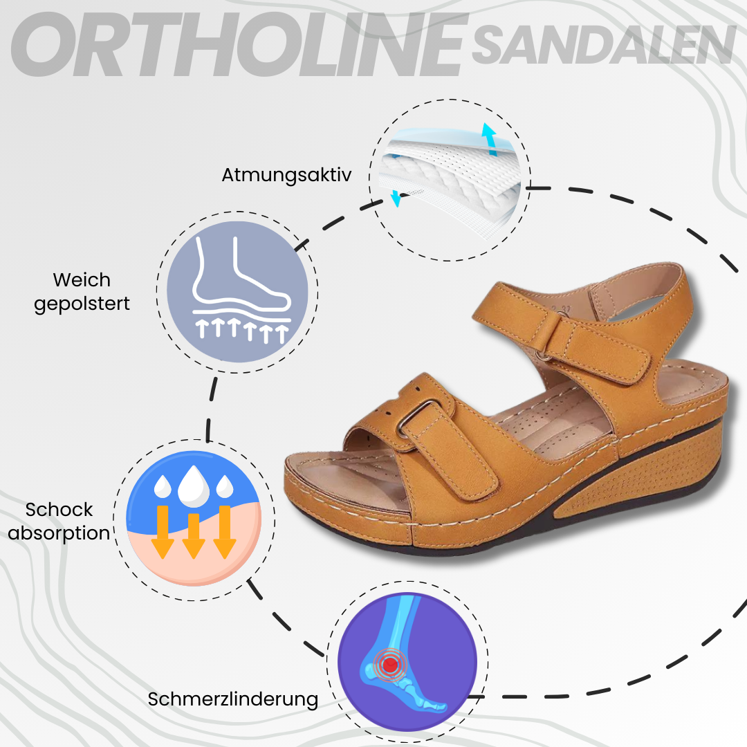 Ortholine™ - Orthopädische Sandalen für Damen mit Fußgewölbeunterstützung