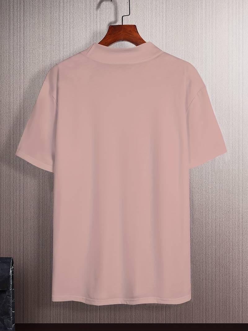 Caleb – elegantes t-shirt mit hohem kragen - LOVEZOE