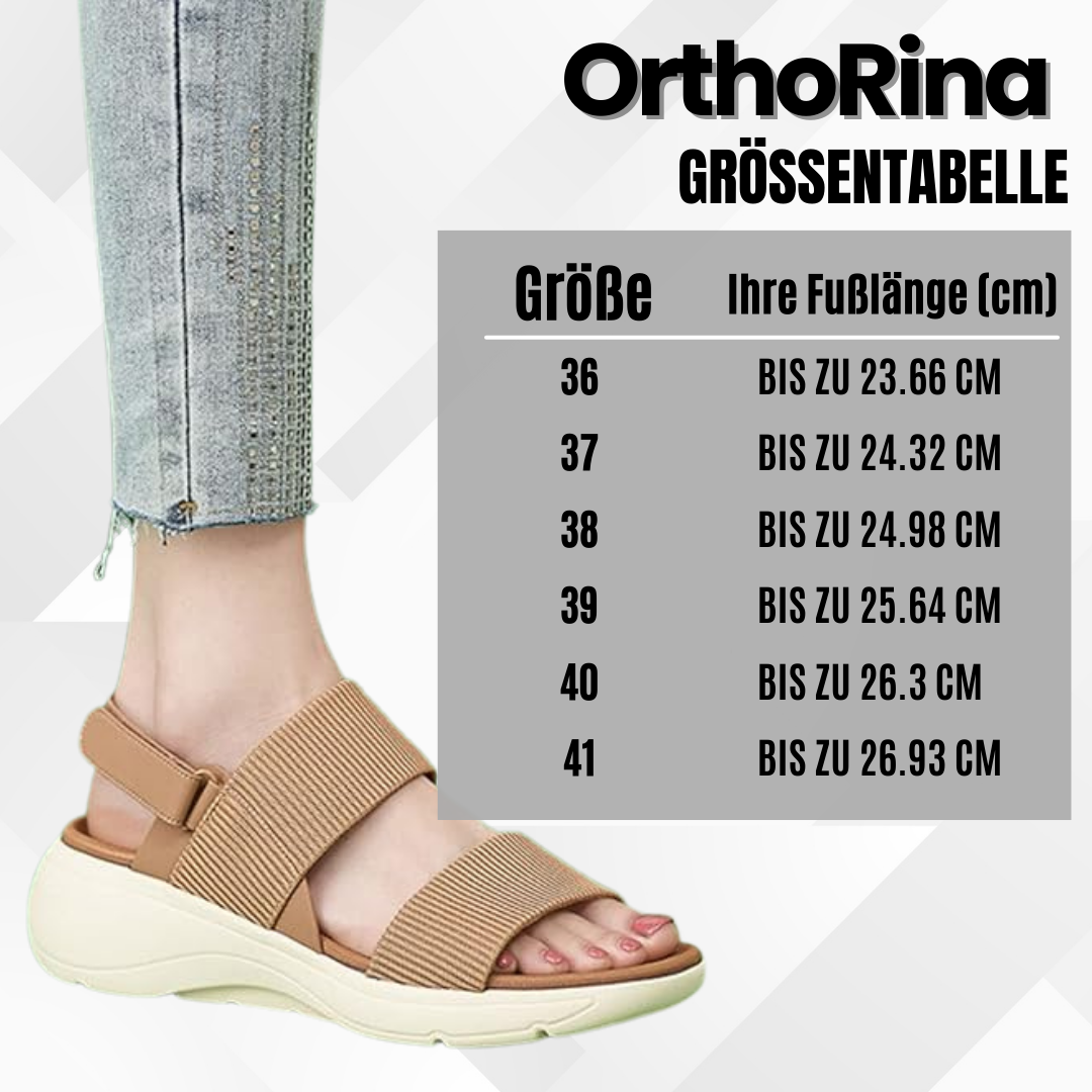 OrthoRina™ - Orthopädische Sandalen mit Fersenpolsterung für maximalen Tragekomfork