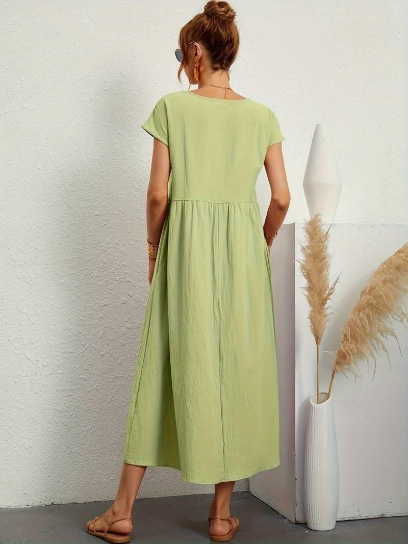 Harper – vintage-kurzarmkleid für frühling und sommer - LOVEZOE