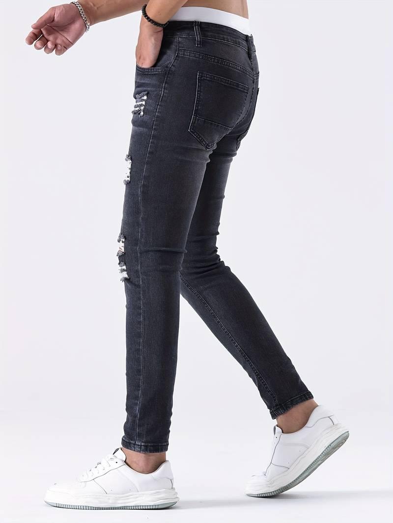 Sebastian – slim-fit-jeans mit legeren rissen - LOVEZOE