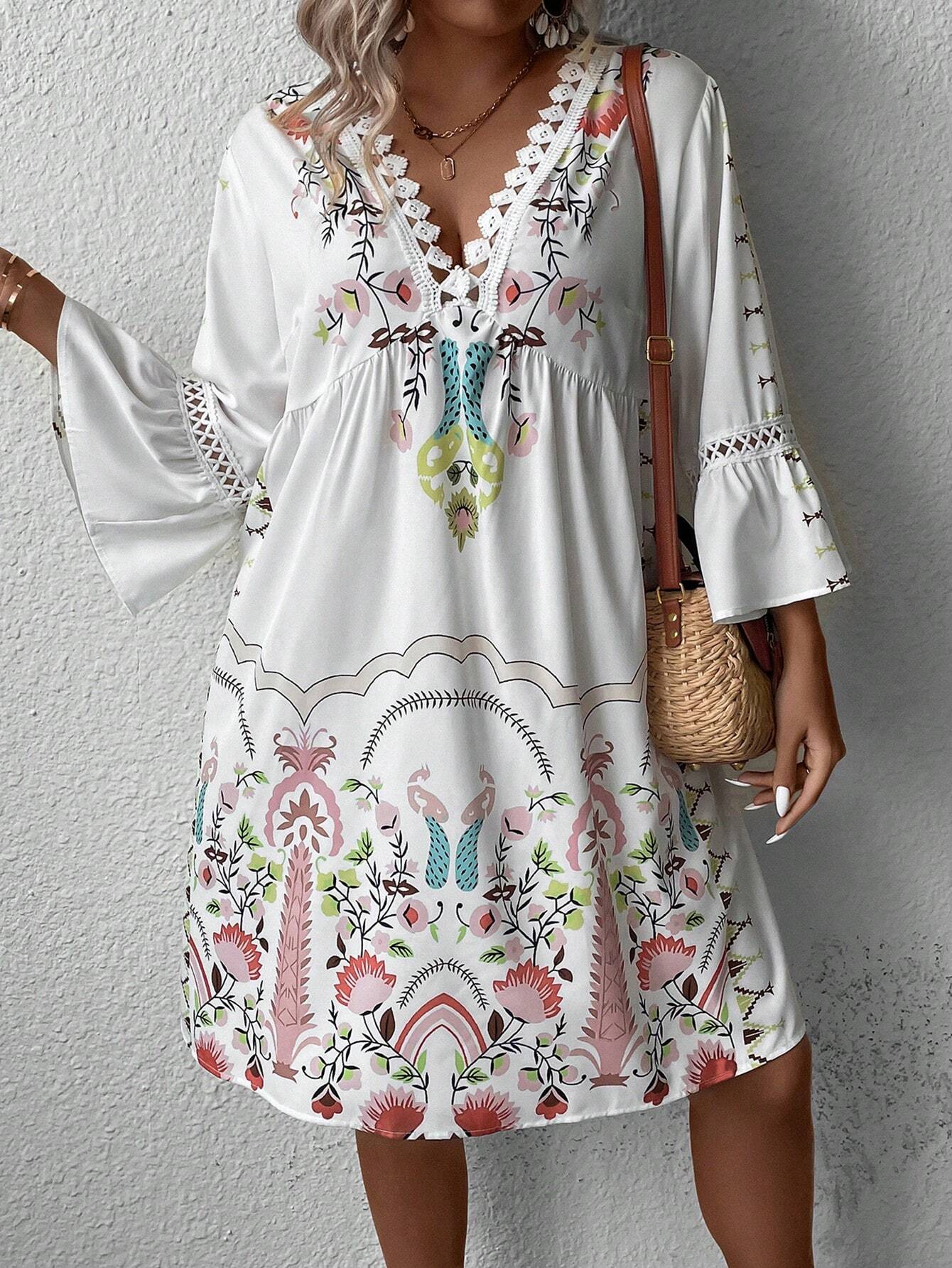 Ella - Schönes Boho-Kleid mit Ärmeln