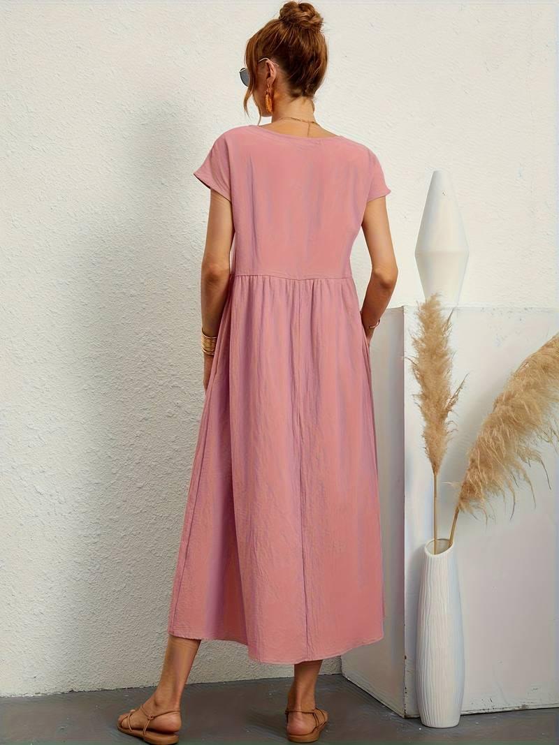 Harper – vintage-kurzarmkleid für frühling und sommer - LOVEZOE