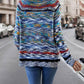 Zoe – strickjacke mit regenbogenstreifen und offener vorderseite - LOVEZOE