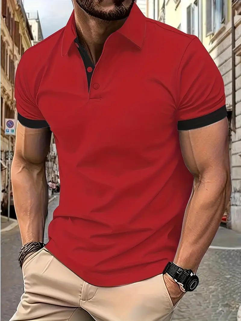 William – lässiges colorblock-shirt für herren - LOVEZOE