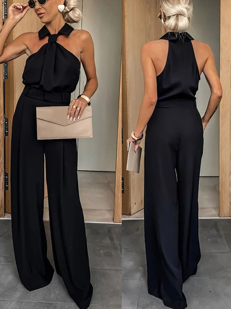 SERVA™ | JUMPSUIT MIT HALFTER