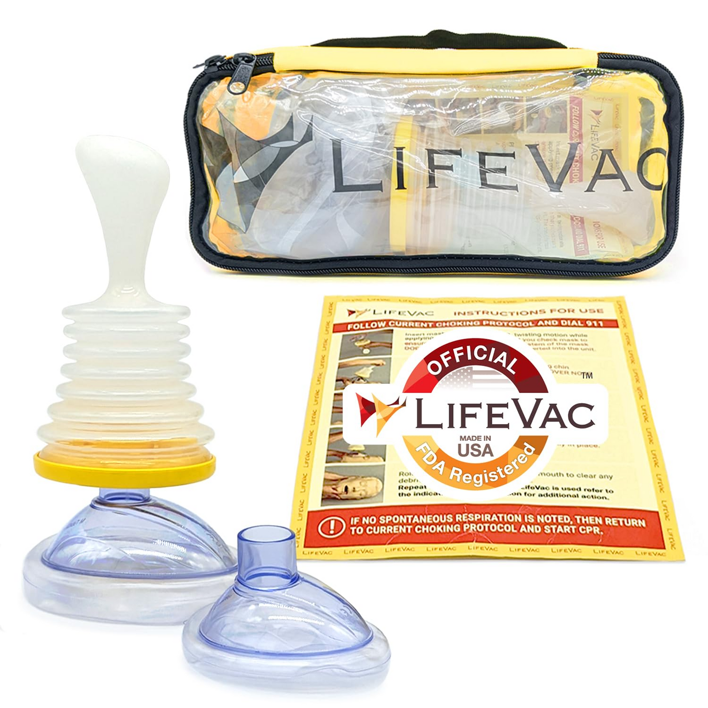 LifeVac - Lebensretter gegen Ersticken für Erwachsende, Kinder & Babys