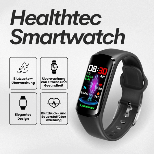 Healthtec™ Gesundheits-Smartwatch zur Überwachung vom Blutzucker