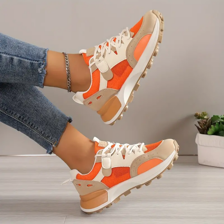 Daniela - Damen Sneaker im Color-Block-Design