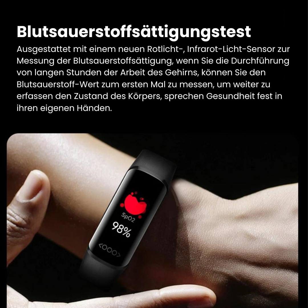 Healthtec™ Gesundheits-Smartwatch zur Überwachung vom Blutzucker