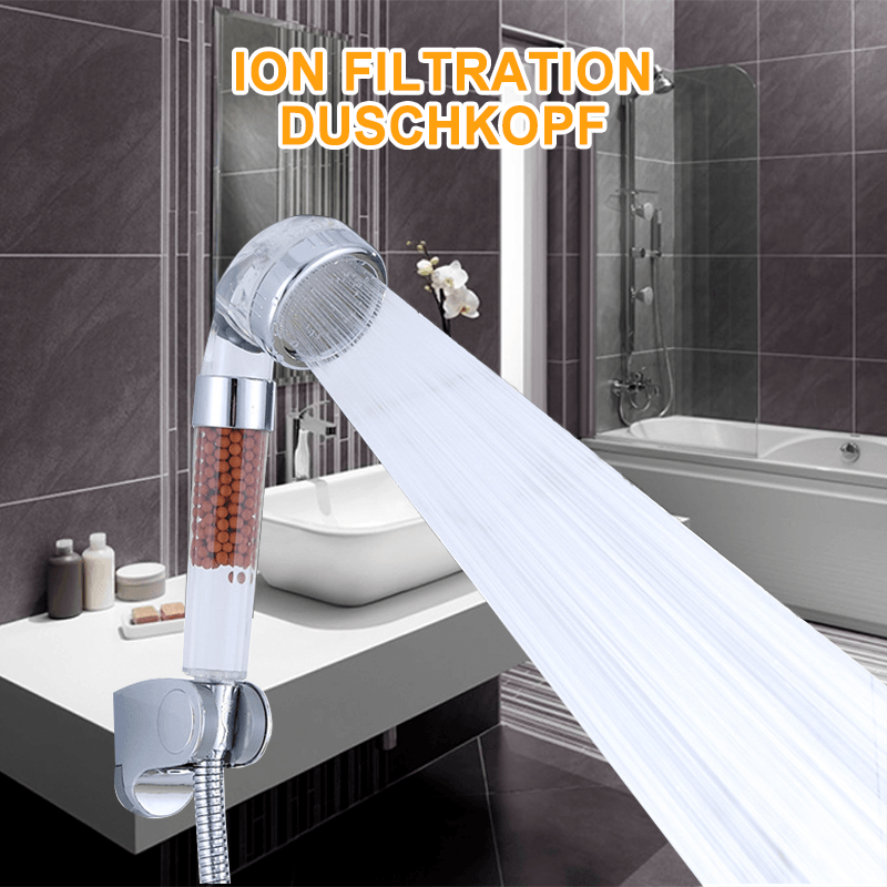 Premium Duschkopf Handbrause mit Ionenfilter wassersparend mit verstellbaren Wasserdruck