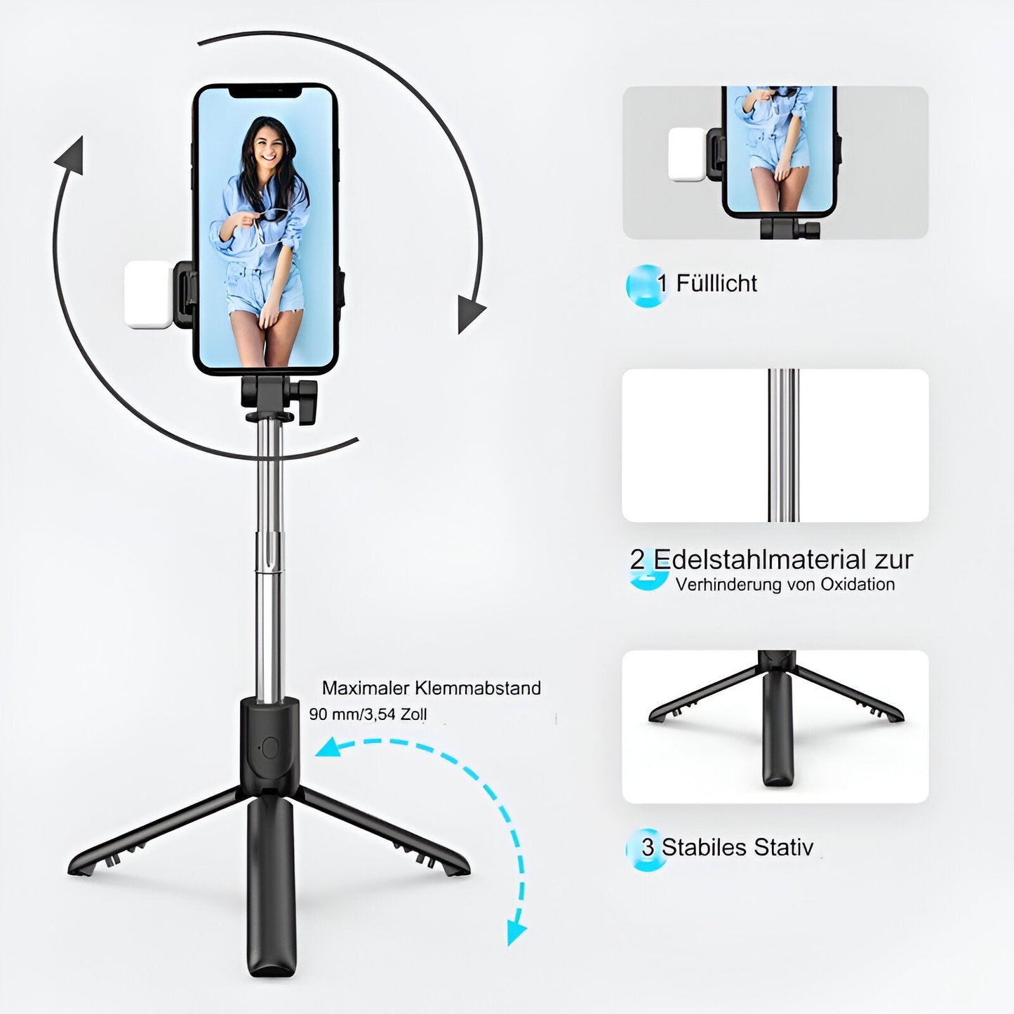 Perfekter Selfie-Stick | Smartphone-Gimbal-Stabilisator