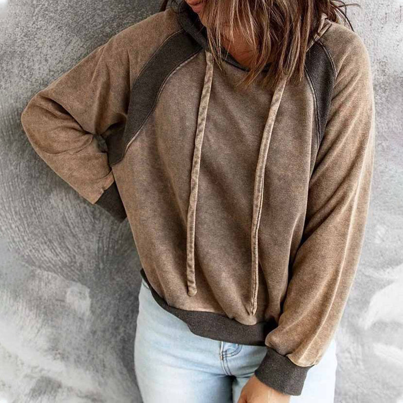 Lässiges Kapuzen-Sweatshirt Mit Langen Ärmeln