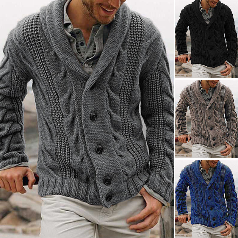 Strickjacke Cardigan Mit V-Ausschnitt