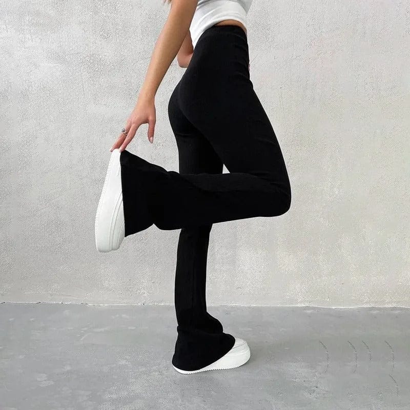 Rib-Knit Flare Hose