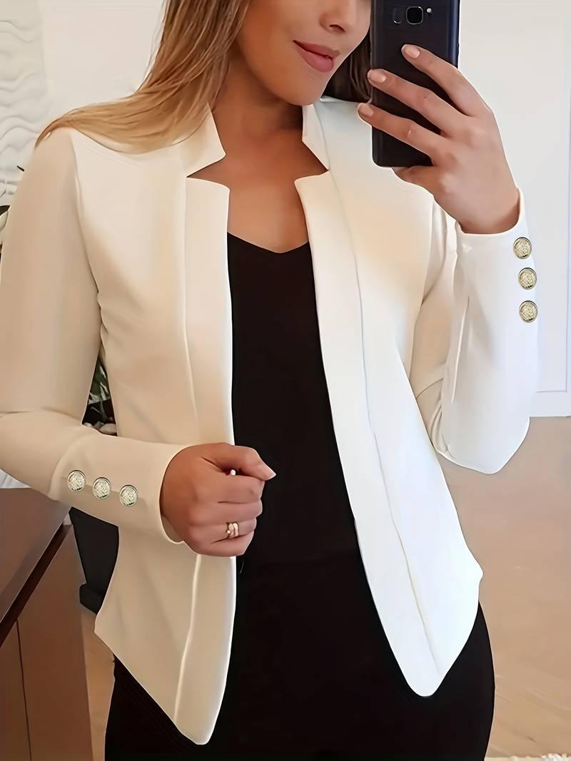 Emma – lässiger langarm-knopfblazer - LOVEZOE