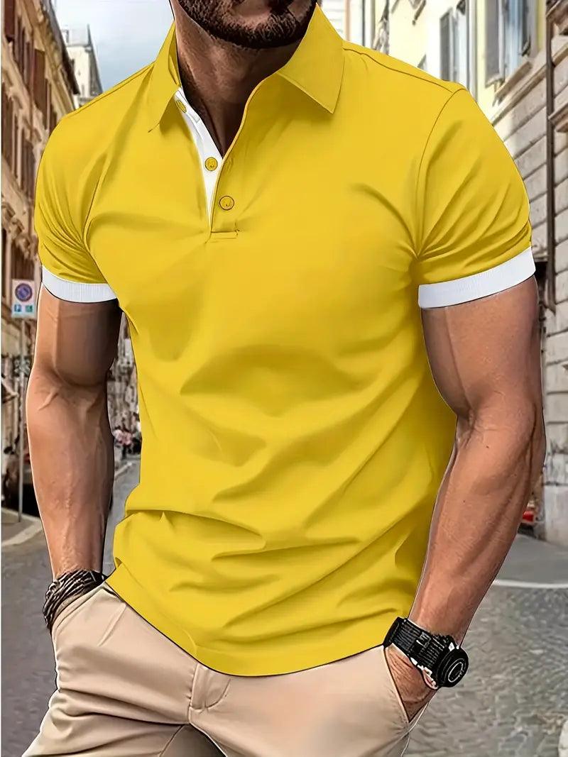 William – lässiges colorblock-shirt für herren - LOVEZOE