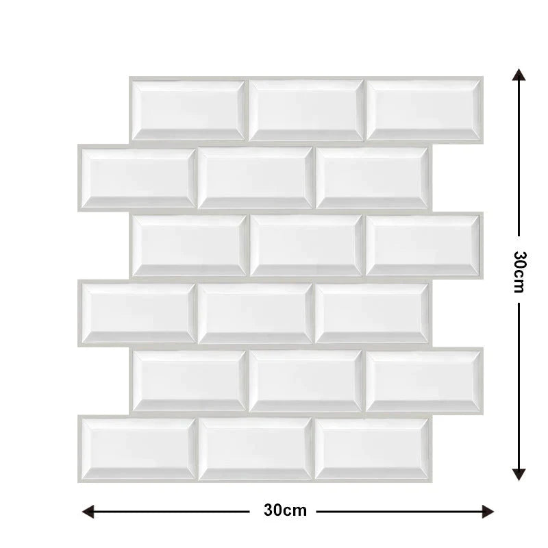 3D-Wandfliesen zum Abziehen und Aufkleben