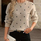 Gabriela – langärmliger poker-dot-pullover - LOVEZOE