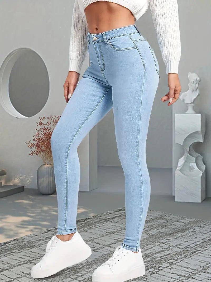 Zara – röhrenjeans mit hoher taille - LOVEZOE