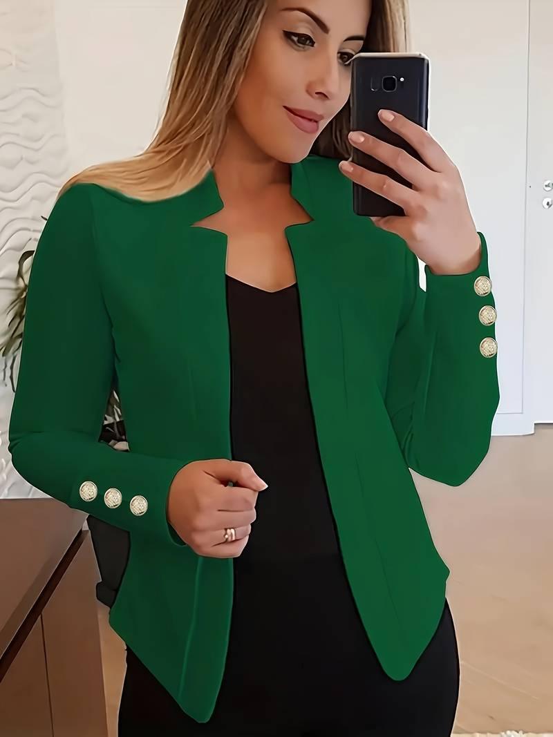 Emma – lässiger langarm-knopfblazer - LOVEZOE