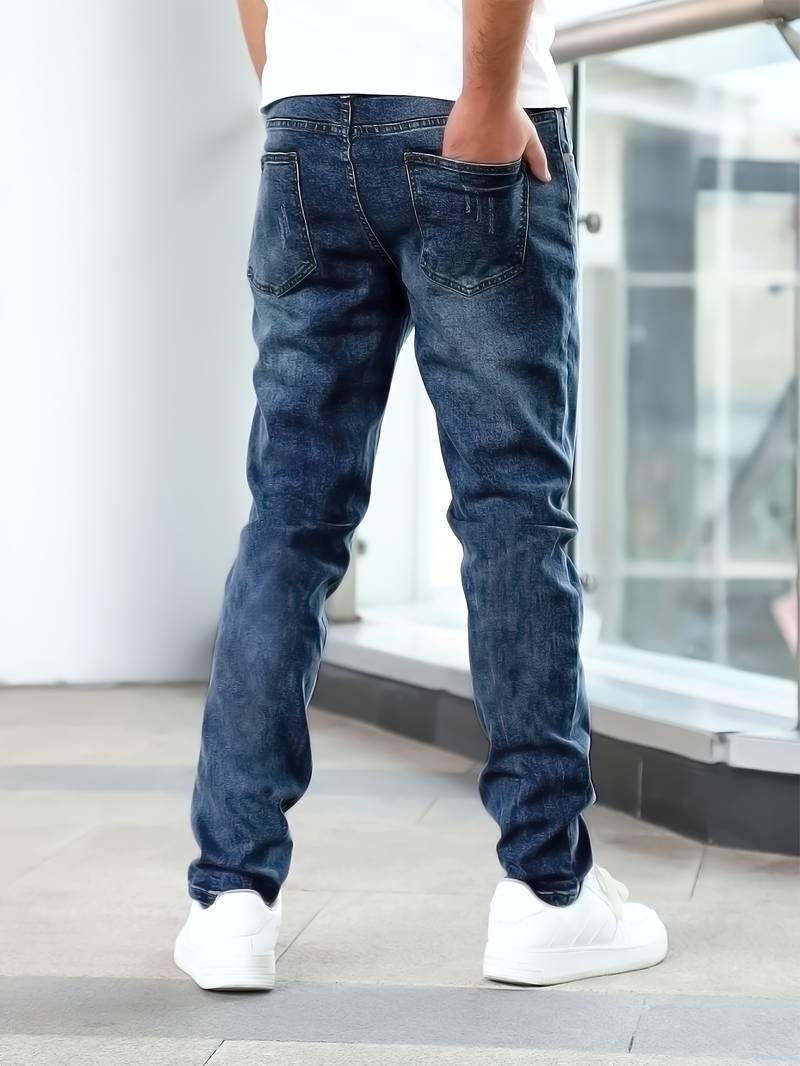 Jacob – lässige jeans mit mittlerem stretchanteil für herren - LOVEZOE