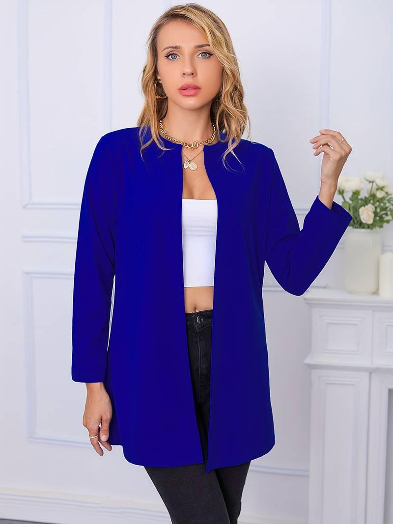 Olivia – lässiger blazer mit offener vorderseite - LOVEZOE