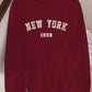 Ava – t-shirt mit rundhalsausschnitt und new york-print