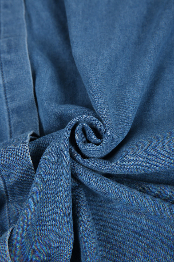 PureWear® - Übergroßes Midikleid mit Knopfleiste aus Chambray Denim