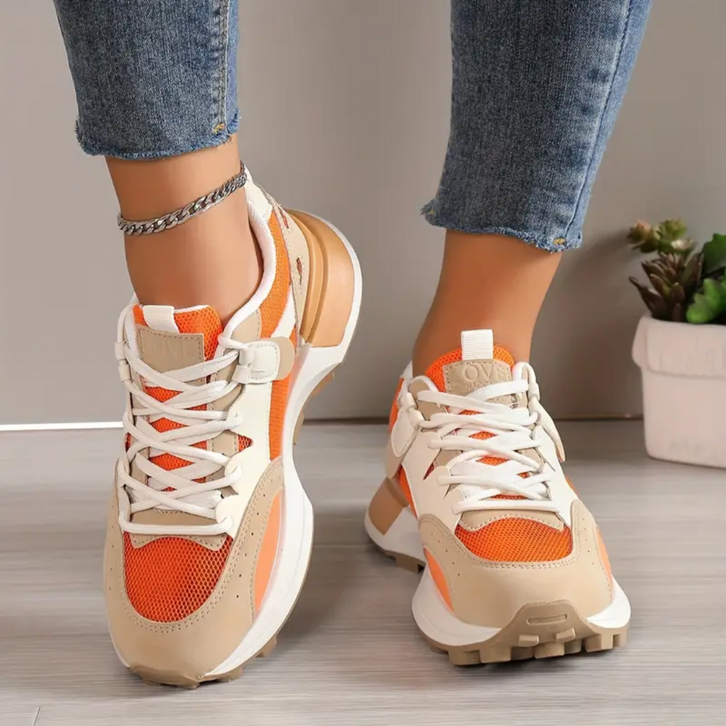 Daniela - Damen Sneaker im Color-Block-Design