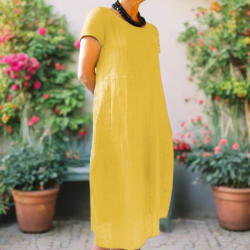 Darlene – Elegantes Maxikleid aus Baumwolle