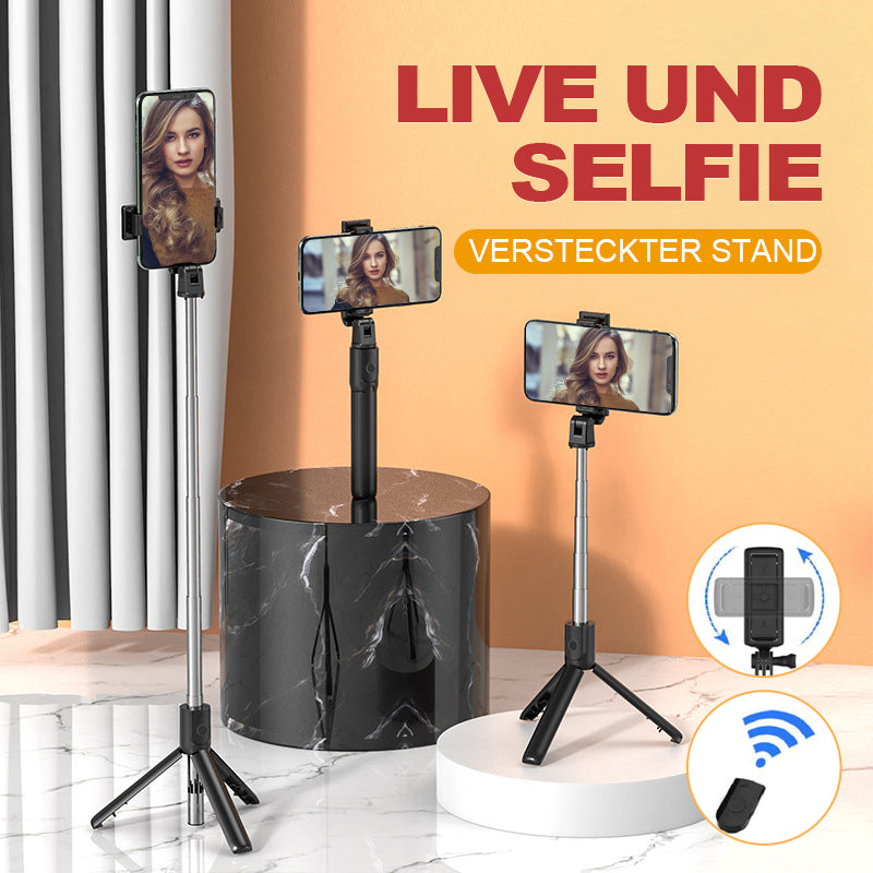 Bluetooth Selfie Stick Einbeinstativ Wireless Phone Holder